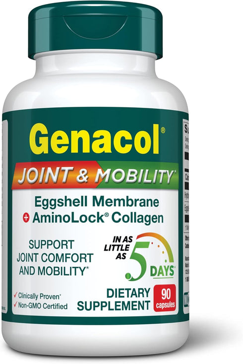 Genacol Collagen & Natural Eggshell Membrane | Achieve Rapid Joint Relief in as little than Just 5 Days| Patented hydrolyzed collagen joint suppor...