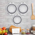 QiMH Collapsible Colander and Strainer Set of 3-2 PC 4 Quart(1 gal) and 1 PC 2 Quart(0.5 gal) - BPA Free & Dishwasher-safe Silicone Kitchen Foldab...