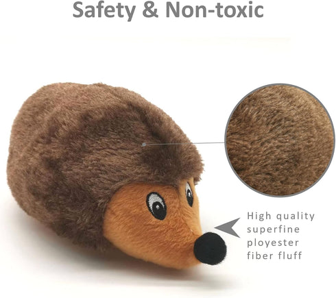 Hedgehogz Squeaky Dog Toy, Stuffed Plush Dog Toys for Small Medium Dogs (8 Inch (2 Pack))...