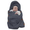 XMWEALTHY Newborn Baby Wrap Swaddle Blanket Knit Sleeping Bag Receiving Blankets Stroller Wrap for Baby(Black Grey) (0-6 Month)...