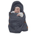 XMWEALTHY Newborn Baby Wrap Swaddle Blanket Knit Sleeping Bag Receiving Blankets Stroller Wrap for Baby(Black Grey) (0-6 Month)...