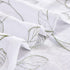 Topick White Sheer Kitchen Curtains - Sage Green Leaf Embroidered Cafe Semi Sheer Short Half Window RV Camper Tier Farmhouse Door Bathroom Basemen...