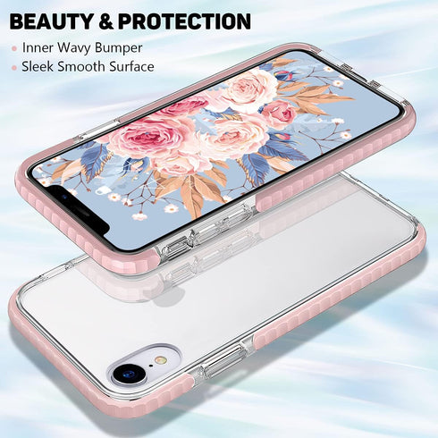 MATEPROX Compatible with iPhone XR Case Clear Thin Slim Anti-Yellow Anti-Slippery Anti-Scratches Cover Shockproof Bumper Case for iPhone XR 6.1''(...