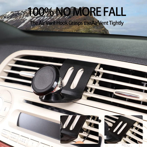 Car Phone Mount Fit for Fiat 500 2010 2011 2012 2013 2014 2015,Phone Mount for Car Vent,Dashboard Hands Free Car Phone Holder Mount,Retractable St...