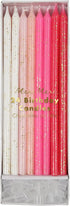 Meri Meri Glitter Birthday Candles (Pack of 24), 5.75" Tall, Unscented Meri Meri Candles...