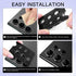 for Samsung Galaxy S24 Ultra Camera Lens Protector, Tempered Glass Lens Protector Aluminum Alloy Ring Anti Scratch Decorative Camera Cover Fit for...