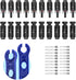MUYI 42PCS Solar Panel Connector IP67 Waterproof Solar Connectors 1000V 30A Male/Female Plug with 2PCS Spanners (10 Pairs)...