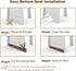 Door Sweep, Door Draft Stopper, Weather Stripping No Tools Requried 2" Width x 39" Length Easy Cut to Size...