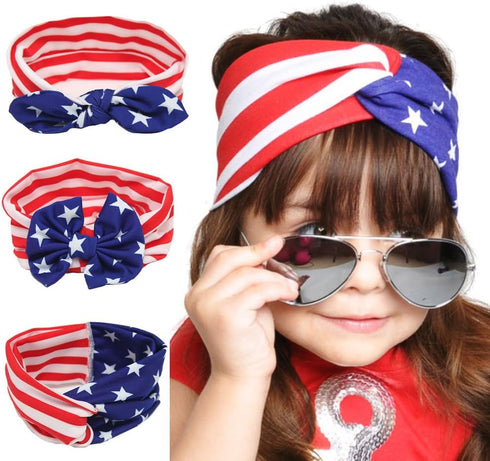 Baby Girl Elastic Headbands Turban Knot Bow knot Rabbit Ears Bow Headwraps JA36...