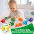 Matching Letters Dinosaur Toy, Double-Sided ABC Letters Dinosaur Match Game Preschool Fine Motor Toy with Uppercase Lowercase Alphabet, Educationa...