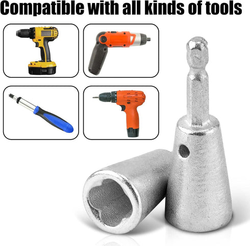 2 Pcs Twister Wire Connectors, Drill Wire Twisting New Wire Twister Tool Drill Wire Twister and Stripper for Drill Cable Quick Stripping, Nut Twis...