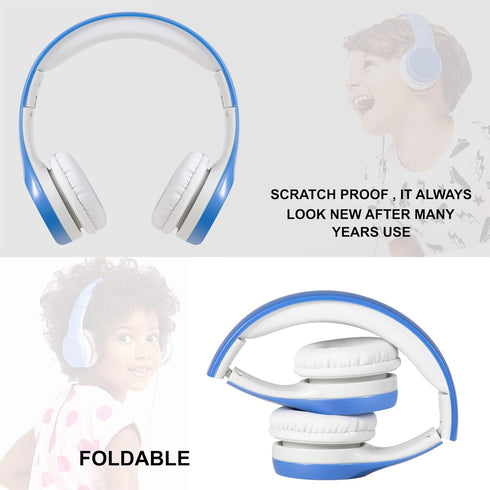 Toddler Headphones for Kids,Two Audio Port for Sharing, Children Headphones for Kids with mic & Volume Limiting,Boys Girls Baby cellphones Class T...