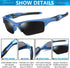 DUCO Toddler Kids Sunglasses for Boys Girls Sport Sunglasses Baseball Polarized Sunglasses for Age 4-7 Small to Medium K014...