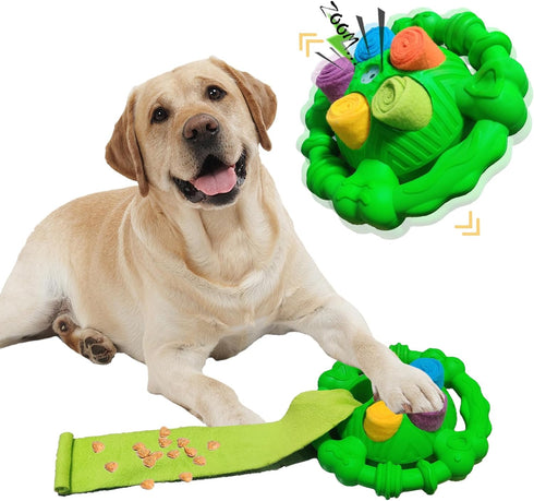 Dog Toys for Aggressive Chewers, Squeaky Tough Dog Chew Toys for Large Medium Small Dogs, Indestructible Durable Nylon Dog Toy, Encourage Natural ...
