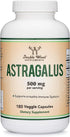 Double Wood Supplements Immune Boosting Astragalus 500mg 180 Capsules - Rich in Flavonoids and Polysaccharides - Non-GMO, Gluten Free, Third Party...