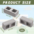 Deekin 24 Pcs Mini Cinder Blocks 1/12 Scale Mini Bricks Miniature Cinder Blocks Concrete Mini Cement Building Blocks for Mini Dollhouse Accessorie...