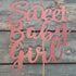 Sweet Baby Girl Cake Topper Rose Gold Glitter Girl Newborn Gender Reveal Cake Decor Cheers to Baby Show/Baby One Month/Hundred Days/Girl 1st Birth...