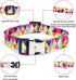 Cute Dog Collar for XS Small Medium Large Dogs, Soft Nylon Pet Collar,3D Print Multicolor Patterns collars Adjustable for dogs Girl Boy Puppy Walk...