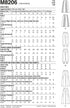 McCall's Misses' Cargo Pants Sewing Pattern Kit, Code M8206, Sizes 16-18-20-22-24, Multicolor...