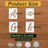 6 Inch Letter Stencils Kits, 66 Pcs Calligraphy Alphabet Stencils and Number Stencils for Painting on Wood, Cursive Lettering Stencil Upper and Lo...