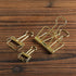 4Pcs Golden Hollow Out Long Tail Wire Binder Clips Paper Binder Clip Large 51mm Binder and Paper Clips Small in Size and Light in Weight,Clips, Cl...