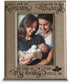 BELLA BUSTA - I'll love you forever, I'll like you for always, as long as I'm living, my Baby you'll be - Engraved Leather Picture Frame- Family N...