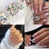 4 Boxes Flatback Rhinestones and Pearls Nail Charms for Acrylics - Crystals, Half Rounds, and Accessories for DIY Nail Art Decor...