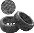 ShareGoo OD 4.52" 1/8 RC Buggy Rubber Tires Tyre w/ 5 Spoke Plastic Rim 17mm Hex Compatible with Arrma Kyosho Exceed RC Traxxas Redcat HSP HPI 1/8...