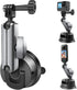 REYGEAK Suction Cup Car Mount with 1/4 Thread, 360° Rotation Windshield Car Mount for GoPro Hero 12 11 10 9 8 Insta360 X4 X3 Go3 DJI Action 4, Poc...