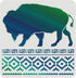 FINGERINSPIRE Layered Buffalo Stencils Template 11.8x11.8inch Plastic Aztec Buffalo Drawing Painting Stencils Aztec Borders Pattern Stencils for P...