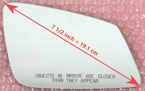 Mirror Glass with Adhesive for Fitting Over Auto-Dimming Mirror for Various BMW Models - Passenger Side View Right RH - Check Size and Pictures...
