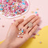 700Pcs Opaque Acrylic Bead Heart Letter Flat Round Bracelet Spacer Beads Colorful Pony Beads 6.5-7mm for DIY Necklace Keychain Jewelry Making Supp...