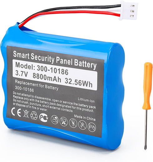 For ADT Panel Battery Replacement 300-10186: Lithium ion Compatible with ADT Honeywell Command Smart Security Panel - ADT5AIO-1 ADT5AIO-2 ADT5AIO-...