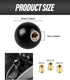 Billiard Round Manual Gear Shift Lever Shifter Knob with 3 Adapters,Universal Gear Shift Stick Shifter Knob Lever Cover 4 5 6 Speed,Fit for Manual...