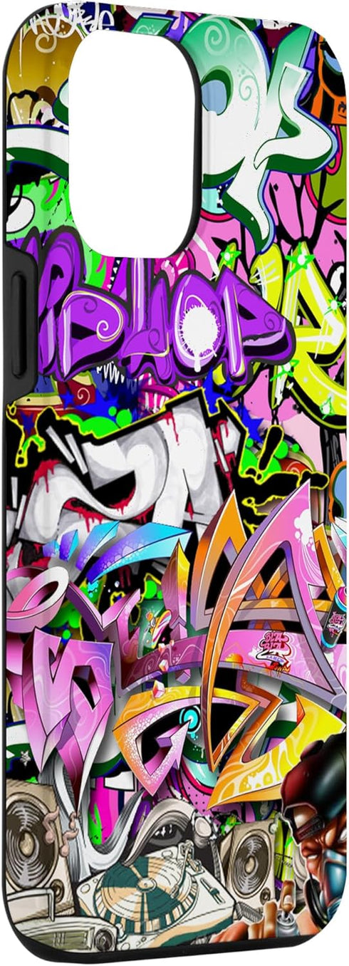 iPhone 12 Pro Max Graffiti Street Art, Colorful Urban hip hop Case...