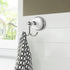 Design House Accessories Bathroom Hardware, Robe Hook, Polished Chrome and White...
