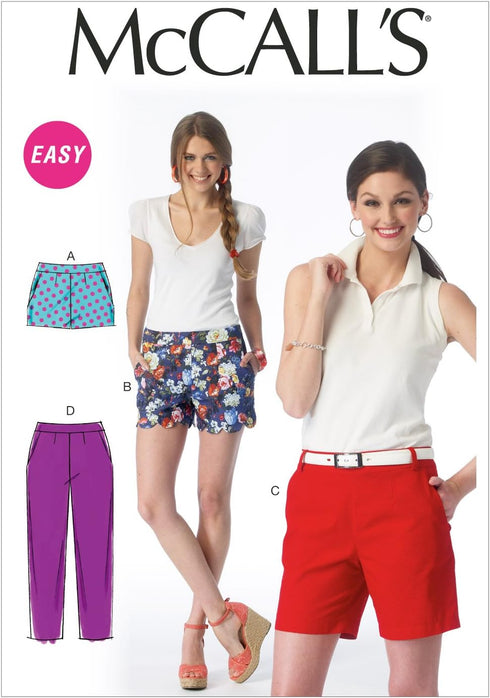 McCall Pattern Company M6930 Misses Shorts and Pants, Size A5...