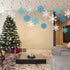 Snowflake Swirls Decoration Party Snowflake Christmas Hanging Swirls Winter Party Ceiling Decorations Blue White Silver Snowflake Garland for New ...