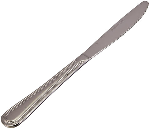 Winco 12-Piece Dots Dinner Knife Set, 18-0 Stainless Steel, Silver...