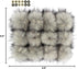 Furling Pompoms 12pcs Fluffy Faux Raccoon Fur Pompoms with Press Button for Knitted Hats Scarves Accessories 5.5 Inches(Light Gray)...