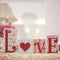 Jetec Valentine's Day Love Wooden Block Signs Freestanding Love Tabletop Decorations Wood Heart Table Decor for Valentines Wedding Home Party Shel...