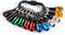 12pc Portable Bit holder Keychain, 1/4in Hex Shank Screwdriver Bit Clip for Impact Driver Flexible Drill Bit Extension Nut Driver W/Black Carabine...