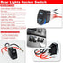 Universal 3pcs Rocker Switch LED Light & Rear light & USB Power Charge Toggle Switch Blue Backlit 20A 12V Compatible with ATV UTV RZR Ranger Maver...