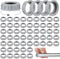 50 Pcs Plastic Insulating Bushing Threaded Electrical Bushings for EMT, Rigid or IMC Conduit Fitting (1 Inch)...