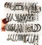 24 Pairs Black Silver Earring Set For Women, Chunky Earring Multipack Punk Trendy Big Small Stud Hoop Earring Lightweight Twisted Pearl Ear Pack F...