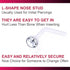 4pcs 20g 0.8mm L Nose Studs Flexible Acrylic Nostril Screw Rings Piercing 2.5mm Crystal BOAM Pick Color...