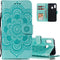 LEECOCO for Samsung A10E Case Mandala Embossing Luxury PU Leather Flip Notebook Wallet Bookstyle Magnetic Stand Card Slot Folio Bumper Protection ...
