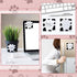 6 Packs Cute Cow Print Notes 3.2 x 3.2 Inches Post Sticky Notes Self Sticky Note Pads Cow Print Self Adhesive Paper Memo Pads for Reminders Studyi...