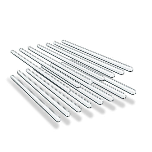15 Pack Glass Stirring Rods: Diameter 5mm Length 6 inch Glass Stir Sticks, Borosilicate Glass Stirring Rod for Mixing Lab...