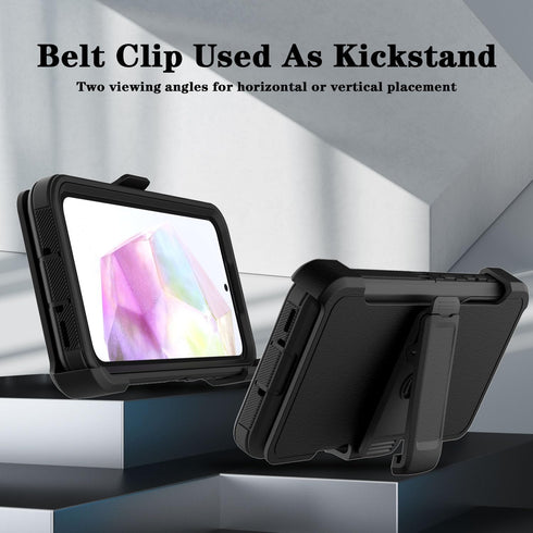 for Samsung Galaxy A35 5G Case with Screen Protector, Belt Clip Holster Kickstand Rugged Full-Body Heavy Duty Protection Military Grade Shockproof...
